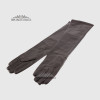Перчатки женские Кожа Ягненок Длинные 55 см Подкладка Шелк HARMON 2097 ЧерныйLAMB BLACK Размер 8