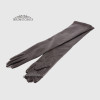 Перчатки женские Кожа Ягненок Длинные 55 см Подкладка Шелк HARMON 2097 ЧерныйLAMB BLACK Размер 6