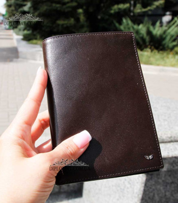 Портмоне мужское для документов и паспорта TERGAN 1219 Кожаное KAHVE RUSTIC Коричневый