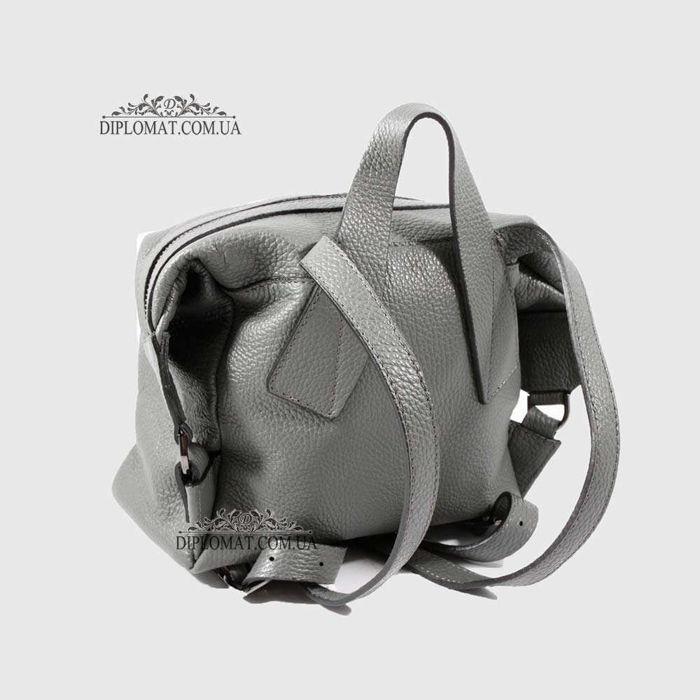 Рюкзак женский EMANUELA FERRETTI 552096 Маленький на молнии GREY floater Серый