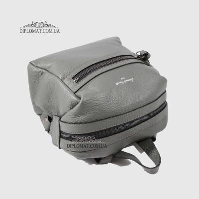 Рюкзак женский EMANUELA FERRETTI 552096 Маленький на молнии GREY floater Серый