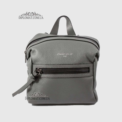 Рюкзак женский EMANUELA FERRETTI 552096 Маленький на молнии GREY floater Серый