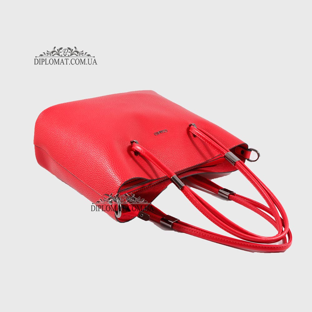 Сумка Женская на плечо Кожаная GUARD 411   KIRMIZI FLOATER Красный/Розовый