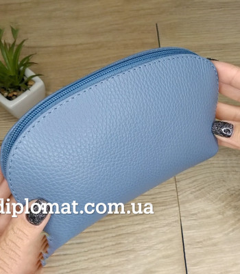 Косметичка женская GIADA PELLE 0028 Кожаная Среднего размера На одно отделение L.BLUE floater