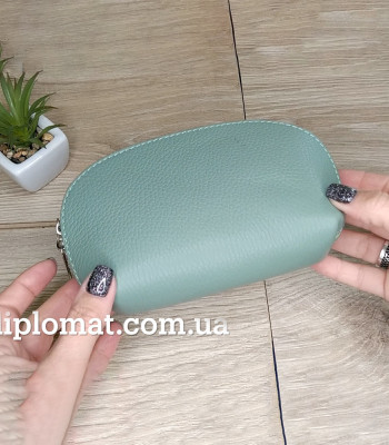 Косметичка женская GIADA PELLE 0028 Кожаная Среднего размера На одно отделение L.GREEN floater