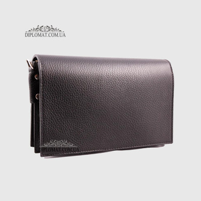 Сумка Женская Кожаная EMANUELA FERRETTI 85510 Chain  BLACK floater Черный