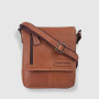 Небольшая сумка через плечо HILL BURRY 3069sHB Кожаная Crazy Horse L.Brown