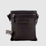 Небольшая компактная сумка через плечо HILL BURRY 3098HB Crazy Horse Black