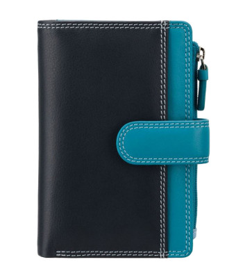 Кошелек женский кожаный VISCONTI RB97 c RFID Blue Multi