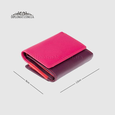Кошелек женский кожаный VISCONTI RB39 Biola c RFID  Plum Multi