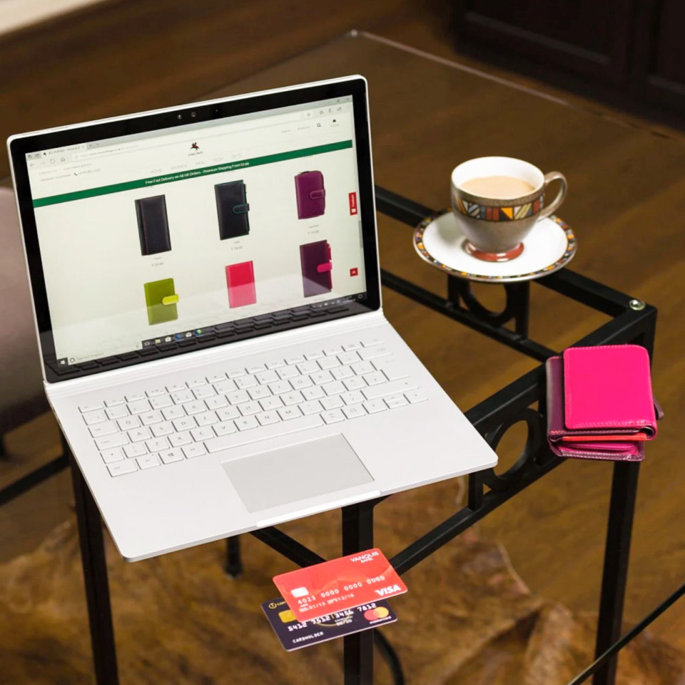 Кошелек женский кожаный VISCONTI RB39 Biola c RFID  Plum Multi