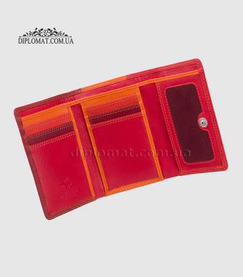 Кошелек женский кожаный VISCONTI RB39 Biola c RFID Red/Multi