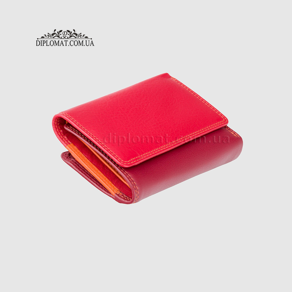 Кошелек женский кожаный VISCONTI RB39 Biola c RFID  Red/Multi Красный Мультиколор