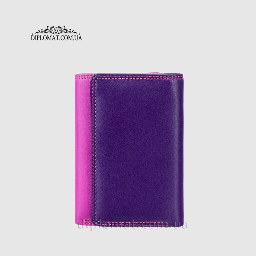 Кошелек женский кожаный VISCONTI RB39 Biola c RFID  Berry Multi  Розовый