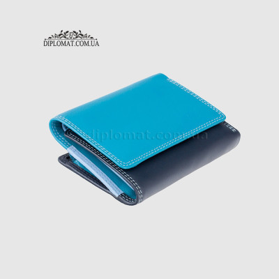 Кошелек женский кожаный VISCONTI RB39 Biola c RFID  Blue Multi