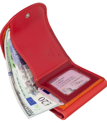 Кошелек женский маленький VISCONTI RB126 c RFID Red/Multi