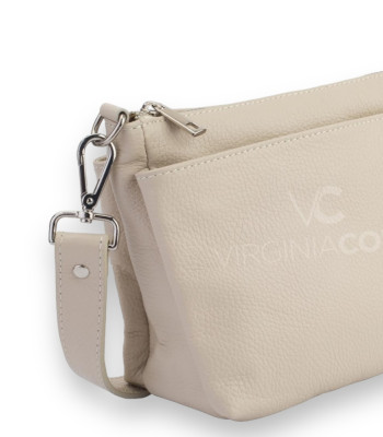 Сумка женская кожаная кросс боди VIRGINIA CONTI 1638 BEJ FLOATER