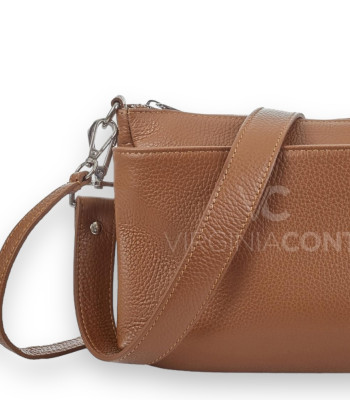 Сумка женская кожаная кросс боди VIRGINIA CONTI 1638 TABA FLOATER