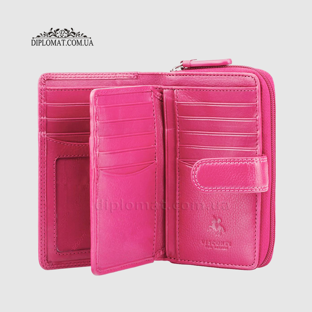 Кошелек женский VISCONTI HT33 Madame c RFID  Fuchsia