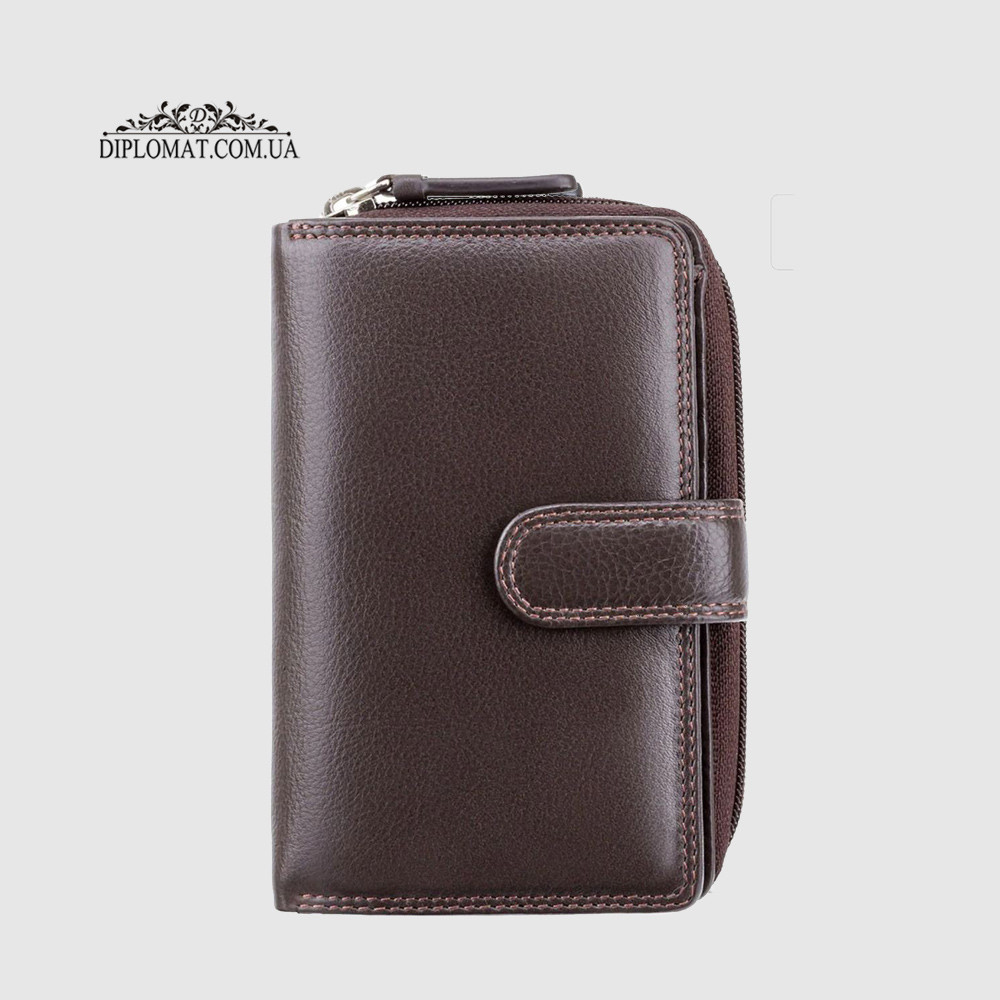 Кошелек женский VISCONTI HT33 Madame c RFID  Chocolate Шоколадный