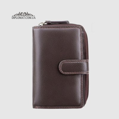 Кошелек женский VISCONTI HT33 Madame c RFID  Chocolate Шоколадный