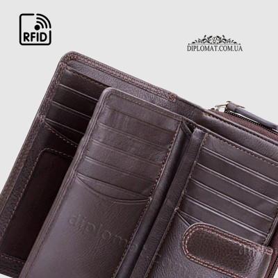 Кошелек женский VISCONTI HT33 Madame c RFID  Chocolate Шоколадный