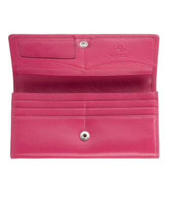 Кошелек женский кожаный VISCONTI HT35 Buckingham c RFID Fuchsia