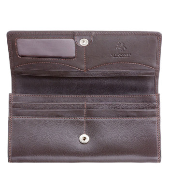 Кошелек женский кожаный VISCONTI HT35 Buckingham c RFID Chocolate