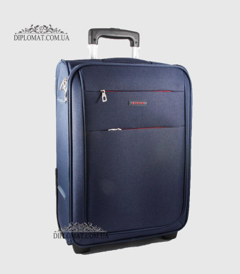 Чемодан Маленький на колесах PUCCINI EM50307C Camerino Мягкий текстильный 52x36x20 cm7 D.BLUE Синий