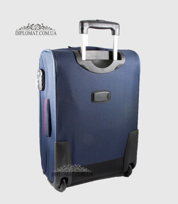 Чемодан Маленький на колесах PUCCINI EM50307C Camerino Мягкий текстильный 52x36x20 cm7 D.BLUE Синий
