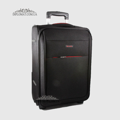 Чемодан Маленький на колесах PUCCINI EM50307C Camerino Мягкий текстильный 52x36x20 cm 1 BLACK Черный