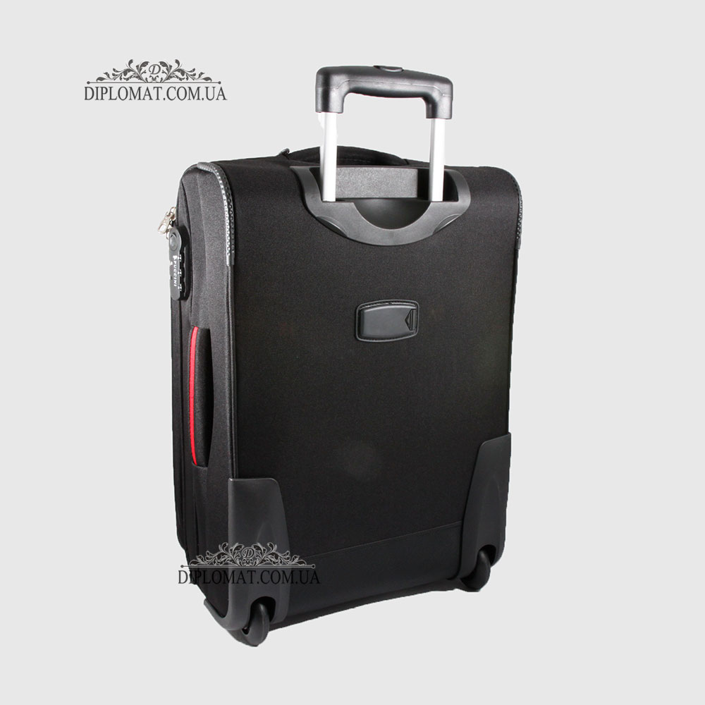 Чемодан Маленький на колесах PUCCINI EM50307C Camerino Мягкий текстильный 52x36x20 cm 1 BLACK Черный