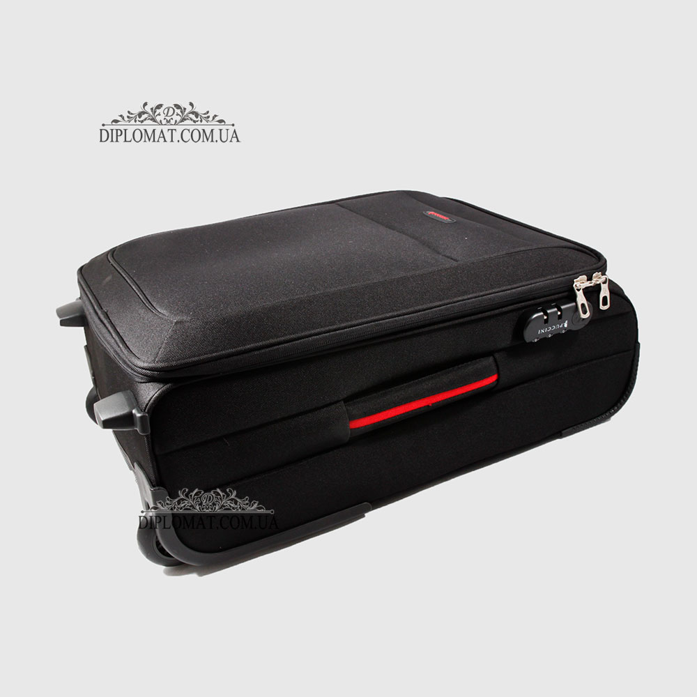 Чемодан Маленький на колесах PUCCINI EM50307C Camerino Мягкий текстильный 52x36x20 cm 1 BLACK Черный