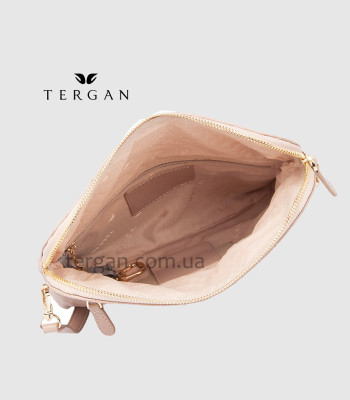 Клатч женский TERGAN 78267 Кожаный NUDE NAPPA