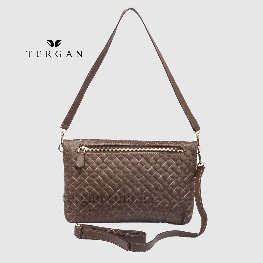Клатч женский TERGAN 78267 Кожаный  CEVIZ NAPPA
