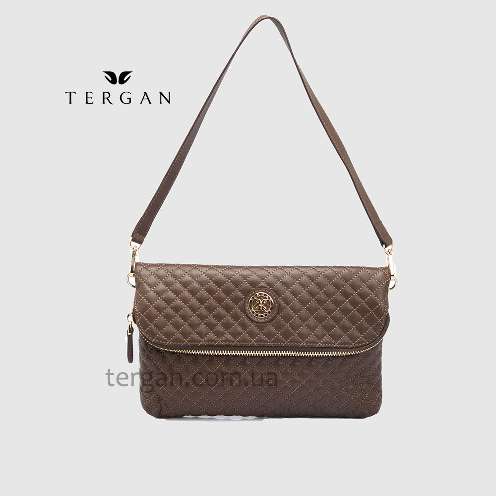 Клатч женский TERGAN 78267 Кожаный  CEVIZ NAPPA