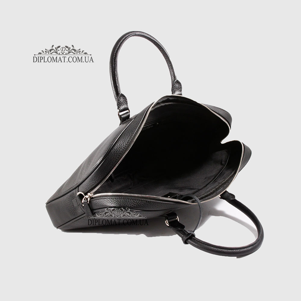 Сумка Для Ноутбука кожаная BELLINI Arbia  BLACK floater Черный