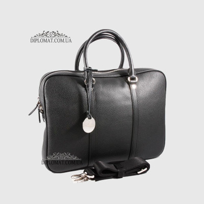 Сумка Для Ноутбука кожаная BELLINI Arbia  BLACK floater Черный