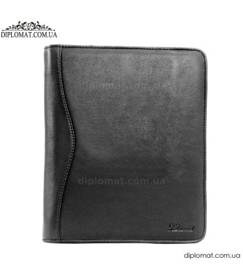 Папка кожаная ASHWOOD A4 ZIP Black