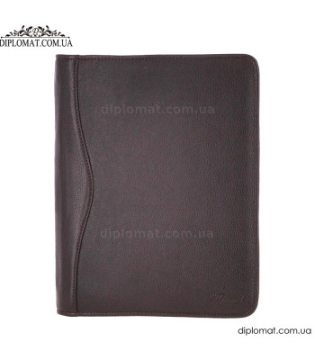 Папка кожаная ASHWOOD A4 ZIP Brown