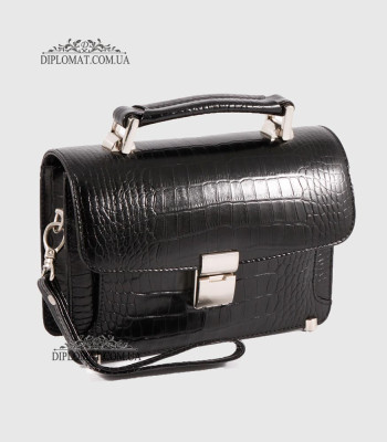 Барсетка KARYA 0585 53 Black Croco