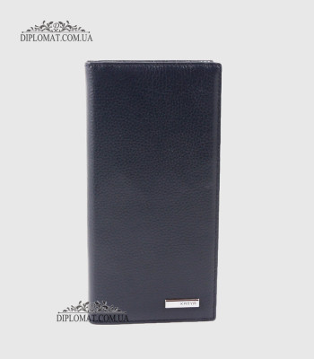 Кошелек для телефона мужской из натуральной кожи на магните KARYA 1097 44 D.Blue