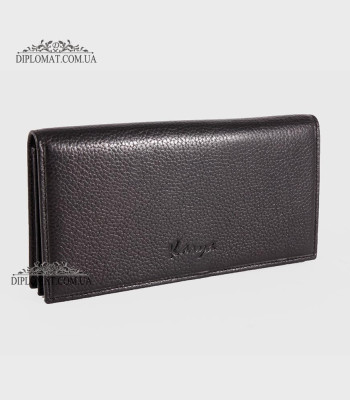 Кошелек для телефона мужской из натуральной кожи на магните KARYA 1097 45 Black