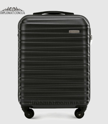 Чемодан Средний WITTCHEN 56-3A-312 с пластика ABS на колесахPlastc ABS Черный