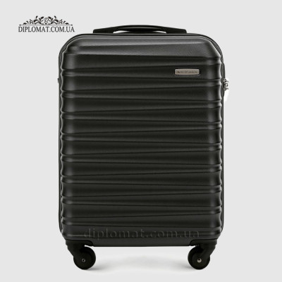 Чемодан Средний WITTCHEN 56-3A-312 с пластика ABS на колесах Plastc ABS Черный Черный