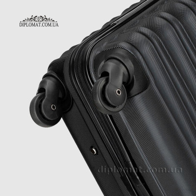 Чемодан Средний WITTCHEN 56-3A-312 с пластика ABS на колесах Plastc ABS Черный Черный