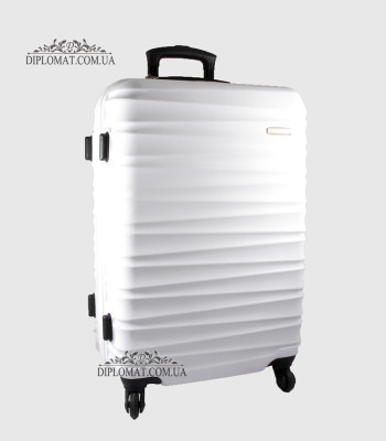 Чемодан Средний WITTCHEN 56-3A-312 Пластик ABS на колесахPlastc ABS 89 White Белый