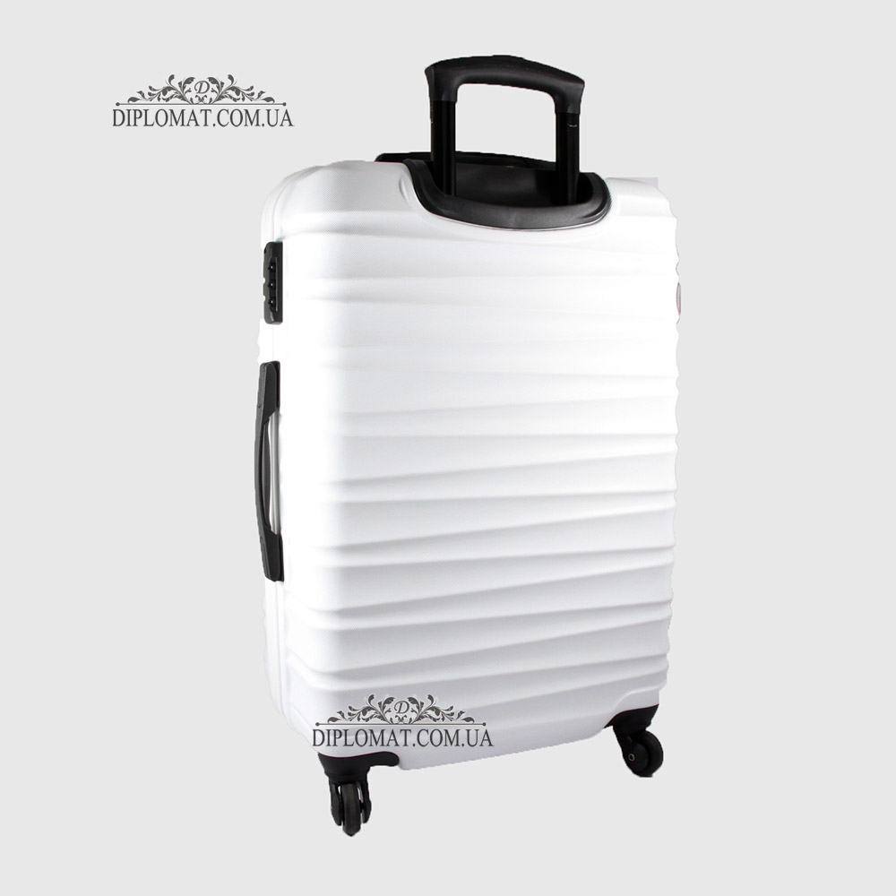 Чемодан Средний WITTCHEN 56-3A-312 Пластик ABS на колесах 89 White Белый Белый