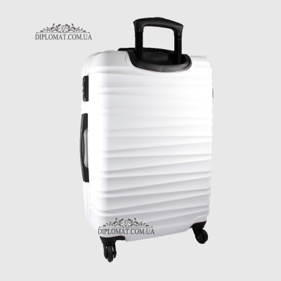 Чемодан Средний WITTCHEN 56-3A-312 Пластик ABS на колесах 89 White Белый Белый