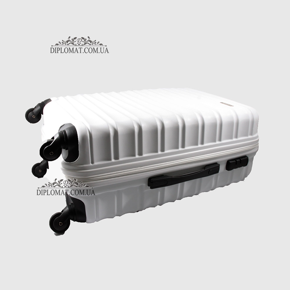Чемодан Средний WITTCHEN 56-3A-312 Пластик ABS на колесах 89 White Белый Белый